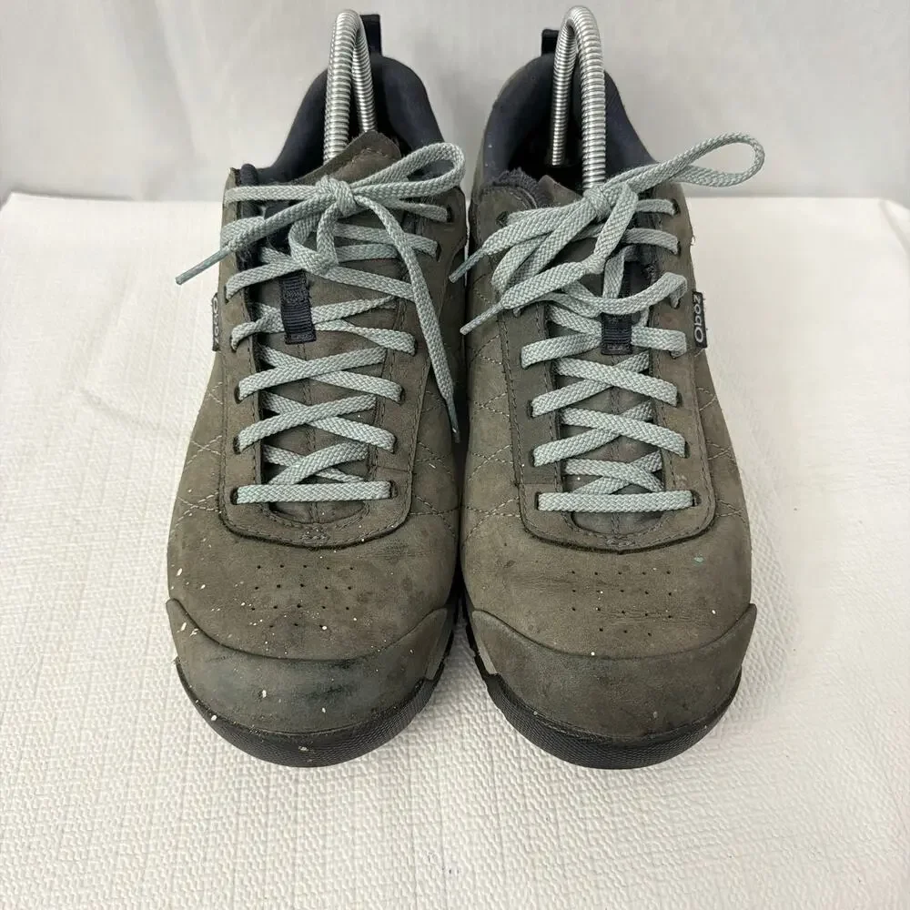 Oboz Bozeman Low Shoes Women’s Size 10.5 Leather Hiking Trail Gray